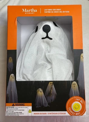 Марта Стюарт собака призрак светодиодная подсветка белая ткань 2 фута новый с Ярлыками - Изображение 1 из 3