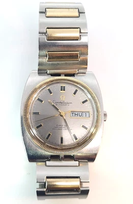 Reloj Omega Constellation Automático Hombre Vintage Bisel Oro 18kt Ref 168.045 Foto 1 de 4