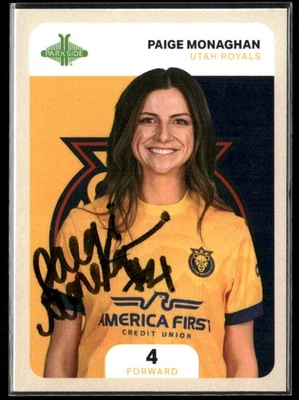 Signed 2025 Parkside NWSL Utah Royals #11 Paige Monaghan - IP Auto - Image 1 of 2