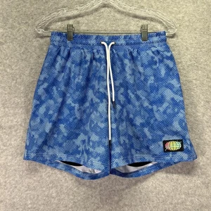 Slunks Shorts Herren klein blau Kordelzug Performance gefüttert Volleyballhose - Bild 1 von 8