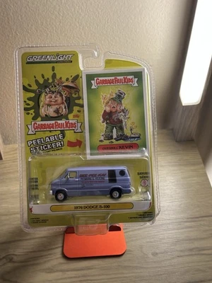 GreenLight Collectibles Garbage Pail Kids - Dodge B-100 1976 Van Overkill Kevin Foto 1 de 2