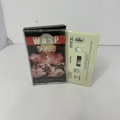 W.A.S.P. Self Titled WASP 1984 Cassette Blacky Lawless Rock Metal Glam Rock K2 Foto 1 de 3