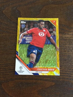 2021-22 Topps Jade Edition Jonathan David Canada Juventus RC Gold 50/50 = 1/1 - Image 1 of 2