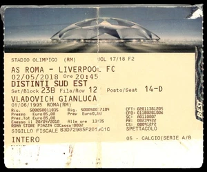 Boleto 2018 AS Roma vs Liverpool FC Champions League 38811 - Imagen 1 de 2