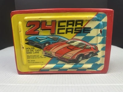 VTG Tara Toy Co 24 Car Case Die Cast Car Case 1/64TH Red/Yellow 3D Lid - Image 1 of 4