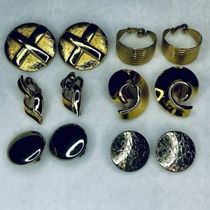 Lote Mixto De 6 Pares De Pendientes De Clip De Colección Varios Estilos Y Materiales B841 - Imagen 1 de 6