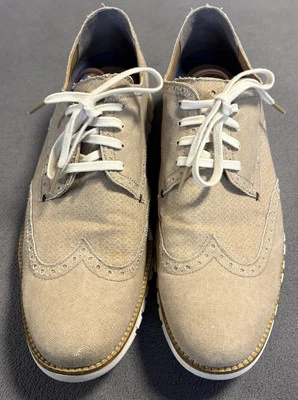 Oxford de lona tostada deconstruida Cole Haan ZeroGrand para hombre 11 M C21387 *LEER* Foto 1 de 4