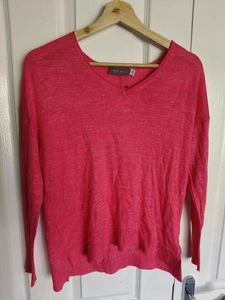 JERSEY SUAVE ROSA TERCIOPELO COMO NUEVO - UK Talla 8 - Imagen 1 de 3