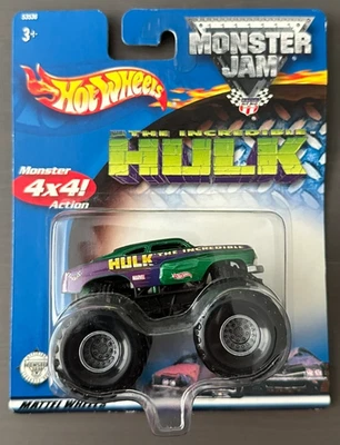 Vintage 2002 Hot Wheels Monster Jam Truck Incredible Hulk Sealed 1:64 53536 - Image 1 of 3