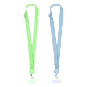2Pack Adjustable Phone Lanyard for Smartphones, Grass Green/Blue - Zdjęcie 1 z 6
