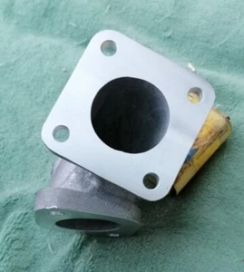 SHORROCK C75 carb to inlet manifold (angle type) for the MGTC &TD plus gaskets. - Picture 1 of 3