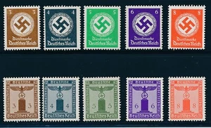 Selection Stamp Germany Official WWII War Era Fascism Occupation Eagle MNH 3 - Picture 1 of 3