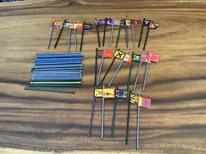 1992 Milton Bradley Battle Masters Board Game Part - Assorted Flag & Pole Lot - Bild 1 von 7