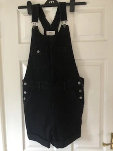 Hush Black Short Dungarees. New Without Tag. Size 8 - Picture 1 of 9