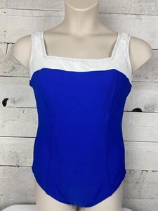 Roxanne 1-teiliger Badeanzug Damen Plus 16/40C Bauchkontrolle Colorblock Strand NEU - Bild 1 von 11