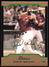 2004 Bowman Draft Picks & Prospects Gold #BDP161 David Wright
