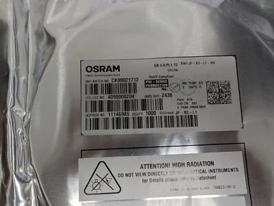 Osram HBLED GB VJPL1.13-HTJP-B1B3-1 LED OSLON PURE 1414 BLUE 468NM - Image 1 of 4