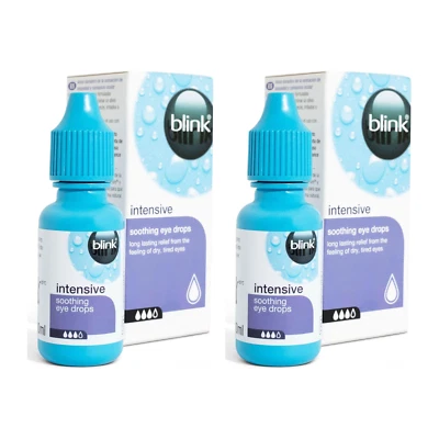 Blink Intensive Soothing Instant and Long-Lasting Eye Drops for Dry Eyes 10ml X2