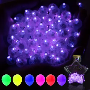 100Pcs LED Balloon Lights,Purple Mini Balls Lights,Long Standby Time Party Lamps - Picture 1 of 12