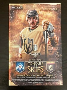 VEGAS GOLDEN KNIGHTS -- 2023 PLAYOFF POSTER 04/27/23 -- ROUND 1 GAME 5 vs WPG - Picture 1 of 2