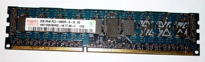 2 GB DDR3-RAM Registered ECC 2Rx8 PC3-10600R 'Hynix HMT125R7BFR8C-H9 T7 AB-C' - Photo 1/2