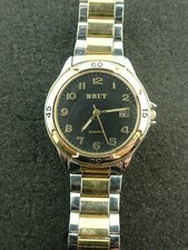 MENS BRUT 2 TONE WRISTWATCH QUARTZ