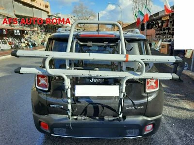 PORTABICI POSTERIORE 2 BINARI JEEP RENEGADE ANNO 2020 PER 2 BICI UOMO DONNA - Immagine 1 di 4