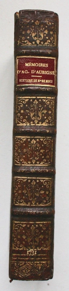 MÉMOIRES DE LA VIE DE THEODORE AGRIPPA D'AUBIGNÉ / AMSTERDAM 1731 - Photo 1/1