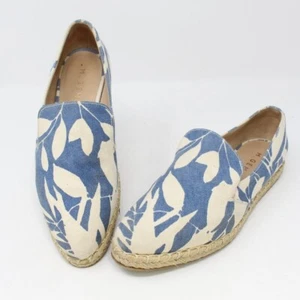 M. Gemi Agio Floral Print Espadrille Loafer Blue Tan Size 37 - Picture 1 of 10