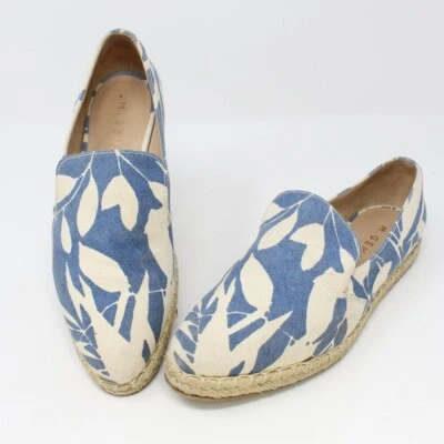 M. Gemi Agio Floral Print Espadrille Loafer Blue Tan Size 37 - Image 1 of 4