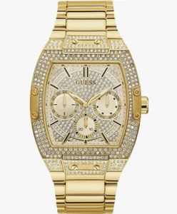 NEW GUESS Men's Trend Casual Tonneau Diamond 43mm Watch gw0104L2 - Picture 1 of 3