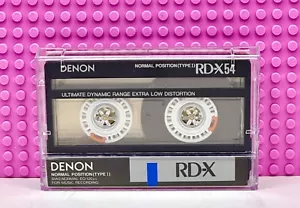 CINTA DE CASETE EN BLANCO DENON RD-X 54 TIPO I VS II (1) (USADA) - Imagen 1 de 5