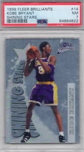 1998-99 Fleer Kobe Bryant Brilliants Shining Stars 14 Of 15 SS PSA 7 NM - Picture 1 of 2