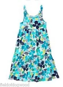 NWT Gymboree Mix N Match Teal Floral Maxi Dress 5 6 Everyday Playwear - Picture 1 of 1