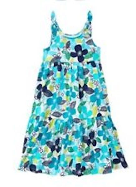 NWT Gymboree Mix N Match Teal Floral  Maxi Dress 5 6 Everyday Playwear - Image 1 of 1