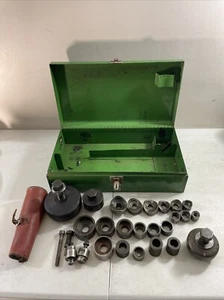 Incomplete Greenlee 7646 Hydraulic Knockout Punch Driver w/ Punches & Dies - Picture 1 of 7