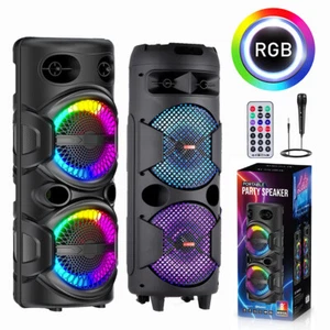 Haut-parleur Bluetooth portable 6000 W subwoofer basse lourde système audio fête télécommande - Photo 1 sur 23