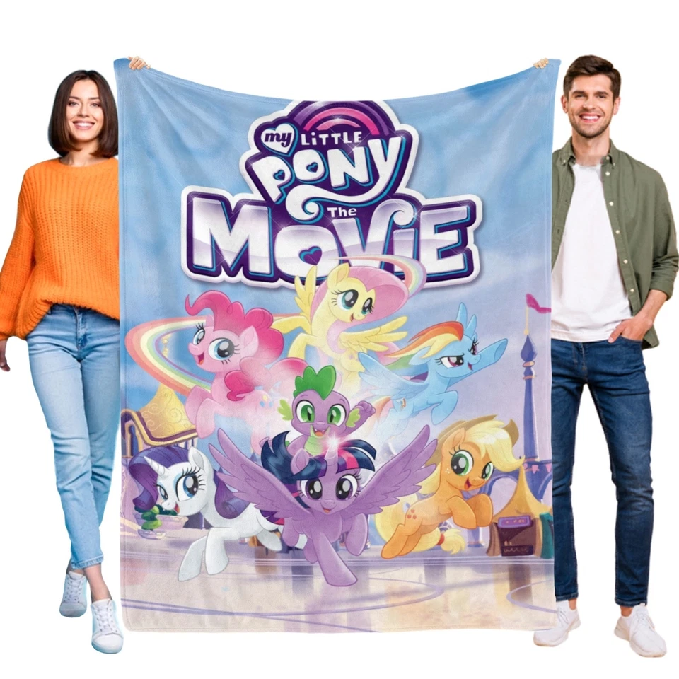 Super Soft Flannel My Little Pony Throw Blanket for Bed Sofa All Season Gifts - Image 1 of 4