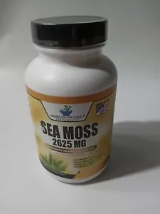 American Standard Supplements Organic Sea Moss 2625mg, Vegan 120, Vegan Capsules - Picture 1 of 3