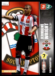 Panini Coca-Cola Championship (2008) Card - Jermaine Wright Southampton No. 235