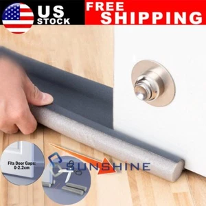 Garage Twin Door Bottom Weather Seal Strip Replacement Foam Soundproof Blocker - Picture 1 of 18