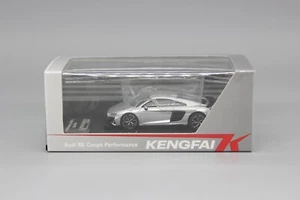 Kengfai 1/64 Audi R8 Coupe Performance silber Diecast Auto Modell Spielzeug Sammlung - Bild 1 von 6