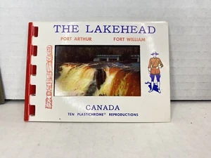 Plastichrome Canada Fort William Port Arthur The Lakehead Vintage Mini Souvenir - Picture 1 of 4
