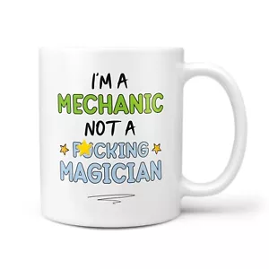 Funny & Rude Mechanic Gift Mug - Thank You Present for Mechanics, Car Garage Cup - Picture 1 of 3