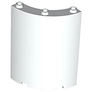Lego Cylinder Wall Panel Quarter Round Half Round 2x4x4 4x4x6 2x4x5 1/2 Cut out - Picture 1 of 13