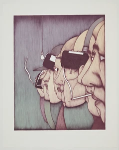 Original Art Hansen lithograph The Tavern - Picture 1 of 5