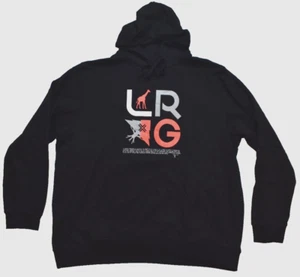 Lifted Research Group Mens LRG Black Stacked Graphic Black Hoodie NWT 4XL - Picture 1 of 5