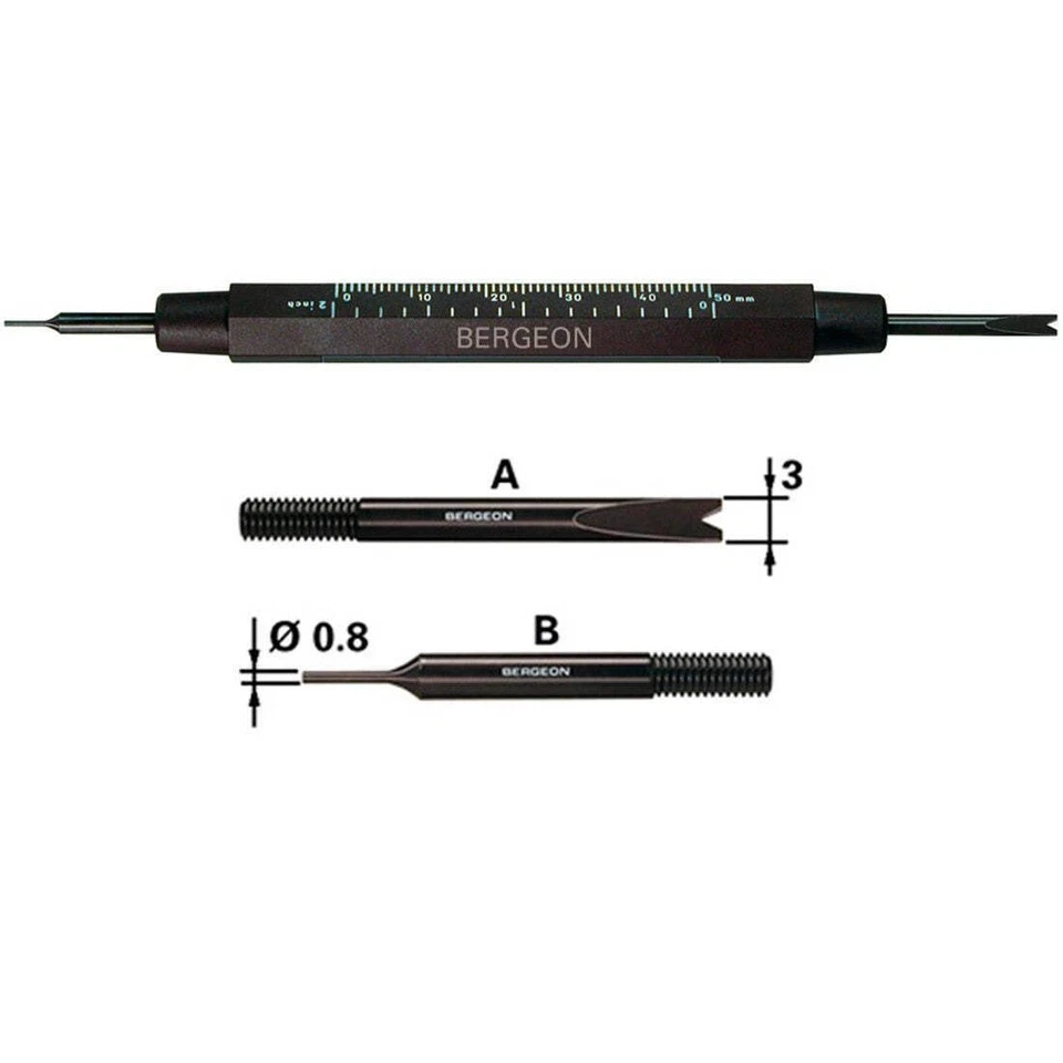 Bergeon 3153 Herramienta Fina para Montar y Quitar Resorte Barra Reloj Pulsera - ¡NUEVO! Foto 1 de 1