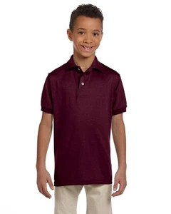 5 Pack Of Jerzees Youth SpotShield Jersey Stylish T Shirt Casual Polo - 437Y - Picture 1 of 13