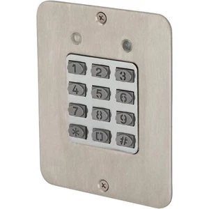 Digitale Tastatur; Unterputz; bis zu 480 Benutzer mit zeitgesteuerter Anti-Pass-Rückseite Satin Sta - Bild 1 von 5